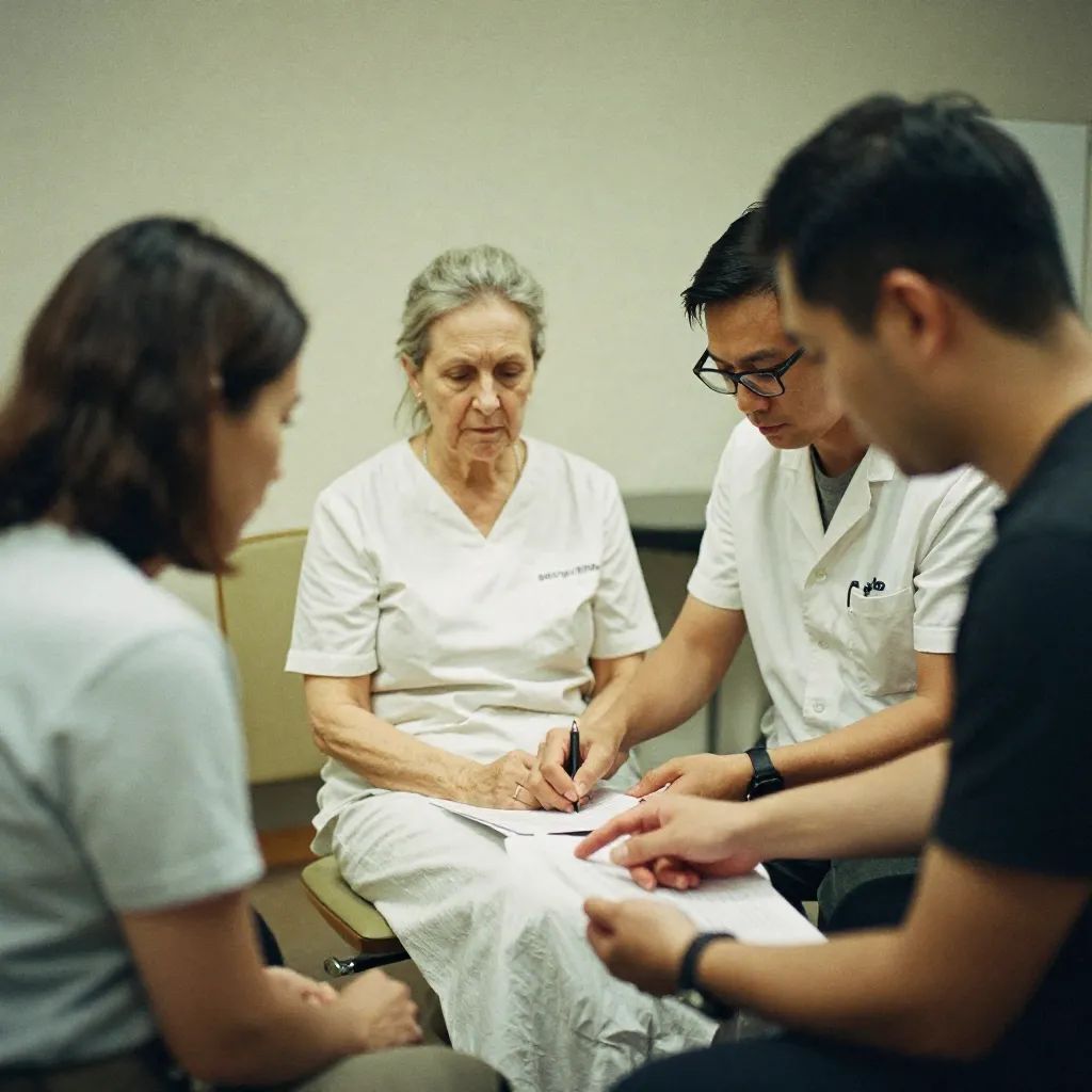 Open notebook beside a glass of water